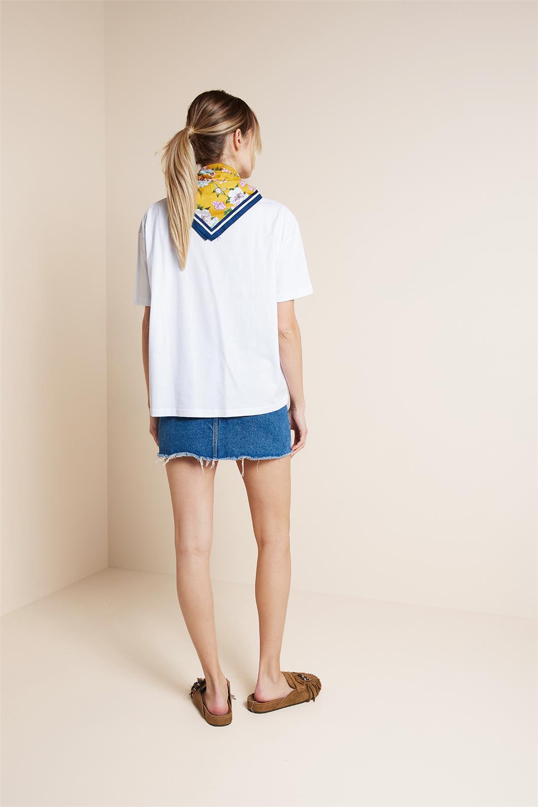 Avrile  BİSİKLET YAKA KISA KOLLU T-SHIRT BEYAZ A25-10341