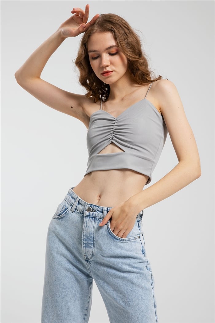 Avrile Bluz  GRİ  A21-10400