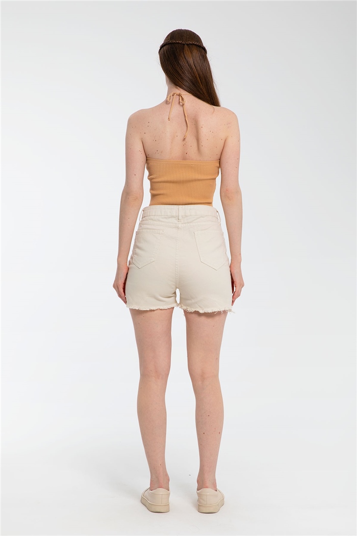 Avrile Boyundan Bağlamalı Triko Atlet  CAMEL  A91714-S