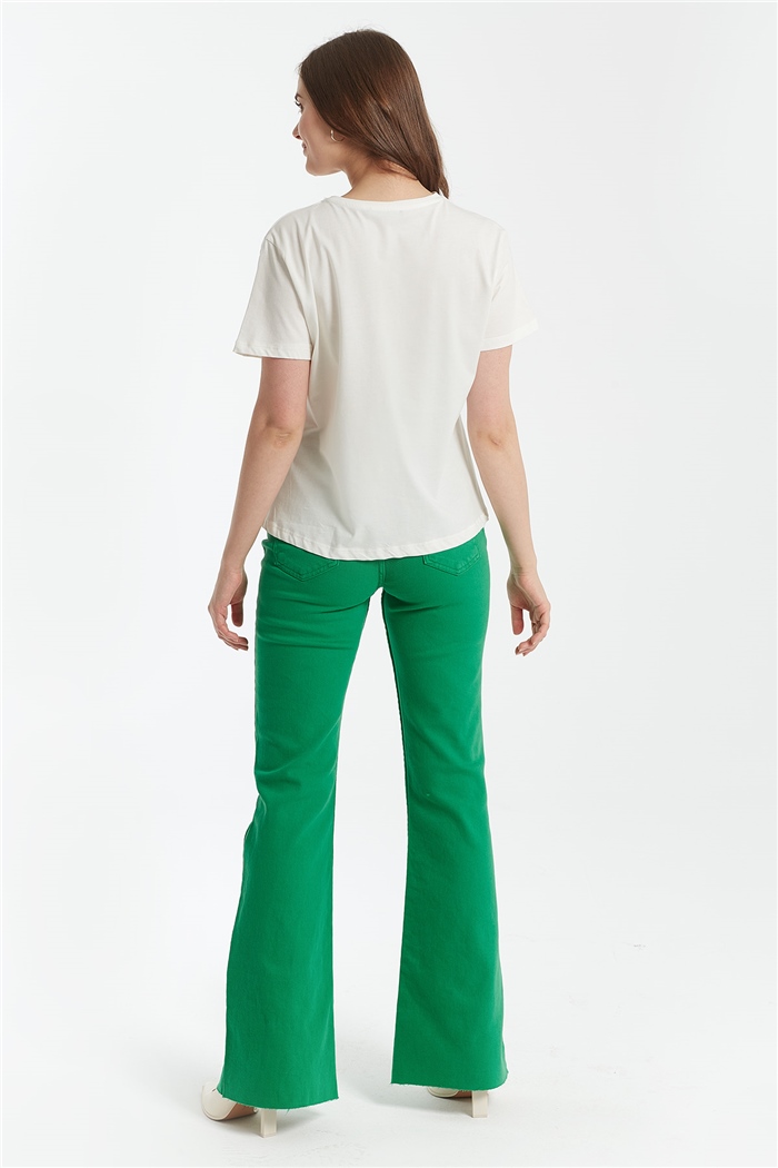 Avrile Cep Detaylı T-shirt  EKRU  A21-10525
