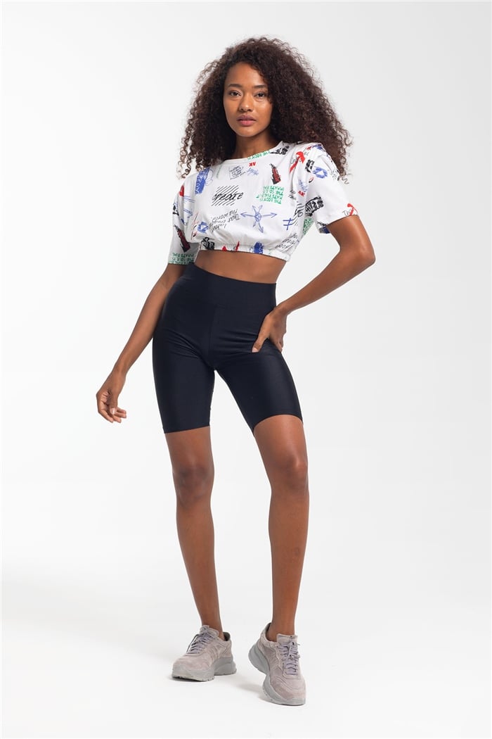 Avrile Crop Bluz  BEYAZ  A21-10402