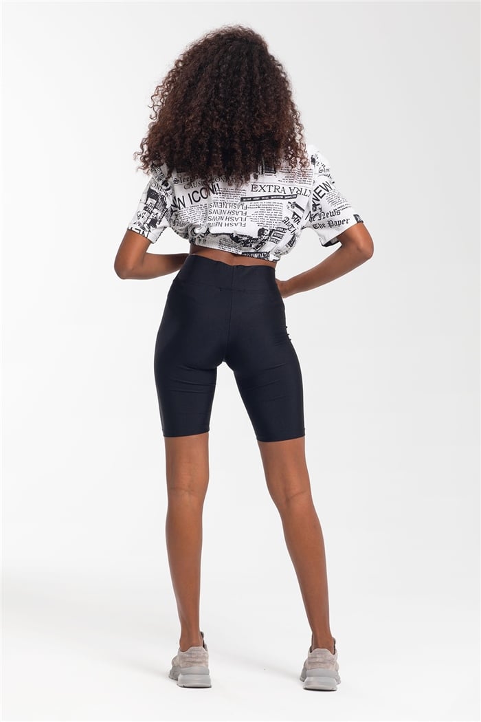 Avrile Crop Bluz  SİYAH  A21-10402