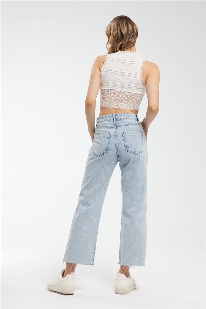 Avrile Dantelli Bluz  BEYAZ  A21-10447
