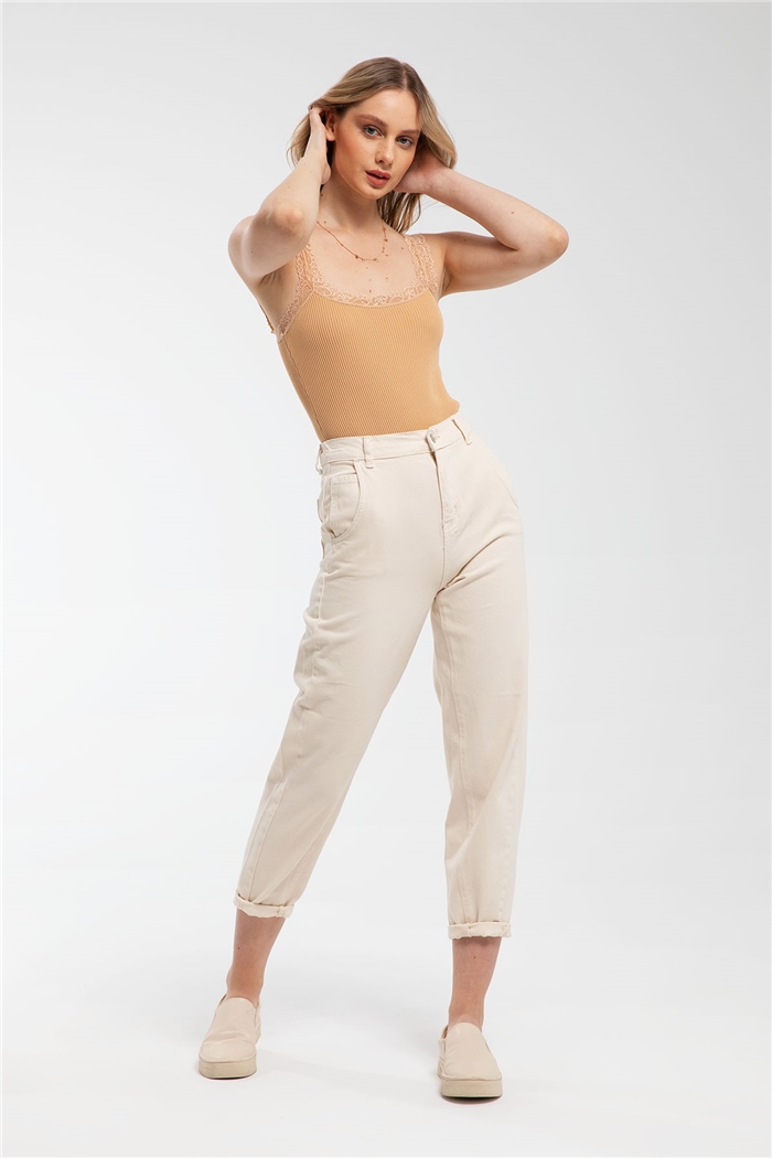 Avrile Dantelli Triko Zıbın  CAMEL  A91793-S