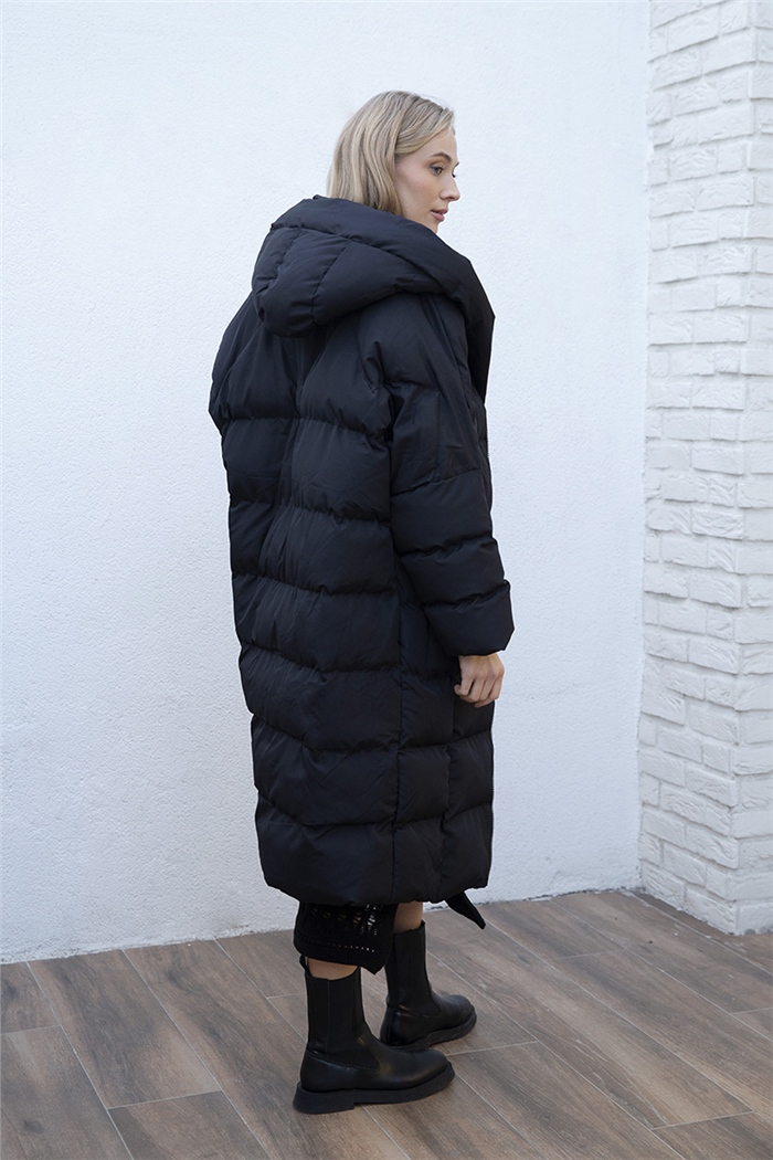 Avrile Dolumlu Şişme Mont  SİYAH  A20-10325