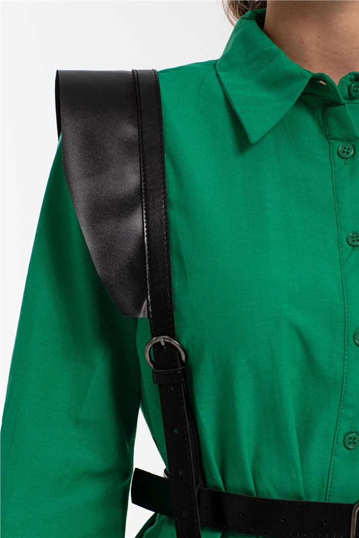 Avrile Düğmeli Kemerli Gömlek  BENETTON  A20-10331