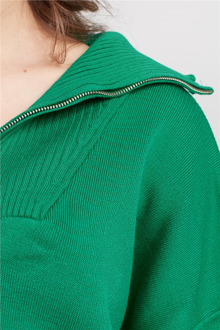 Avrile Fermuarlı Yırtmaçlı Triko Tunik  BENETTON  A91974-S