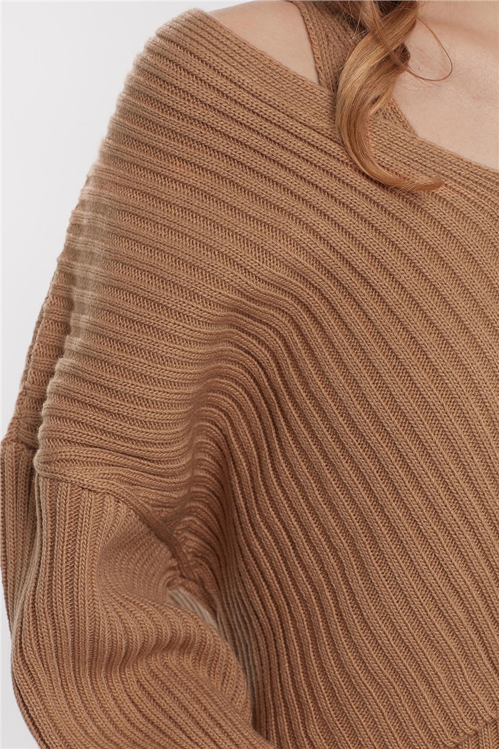 Avrile Fitilli Triko Elbise Ve Kazak  CAMEL  A91931-S