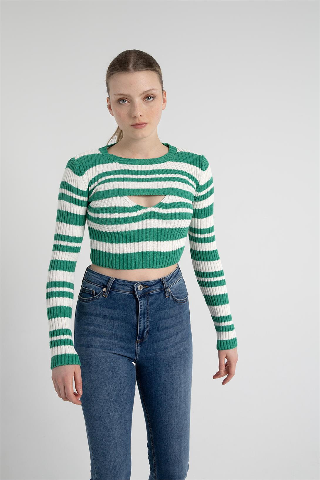 Avrile Kadın Triko İkili Takım BENETTON-HAM EKRU A92226-S