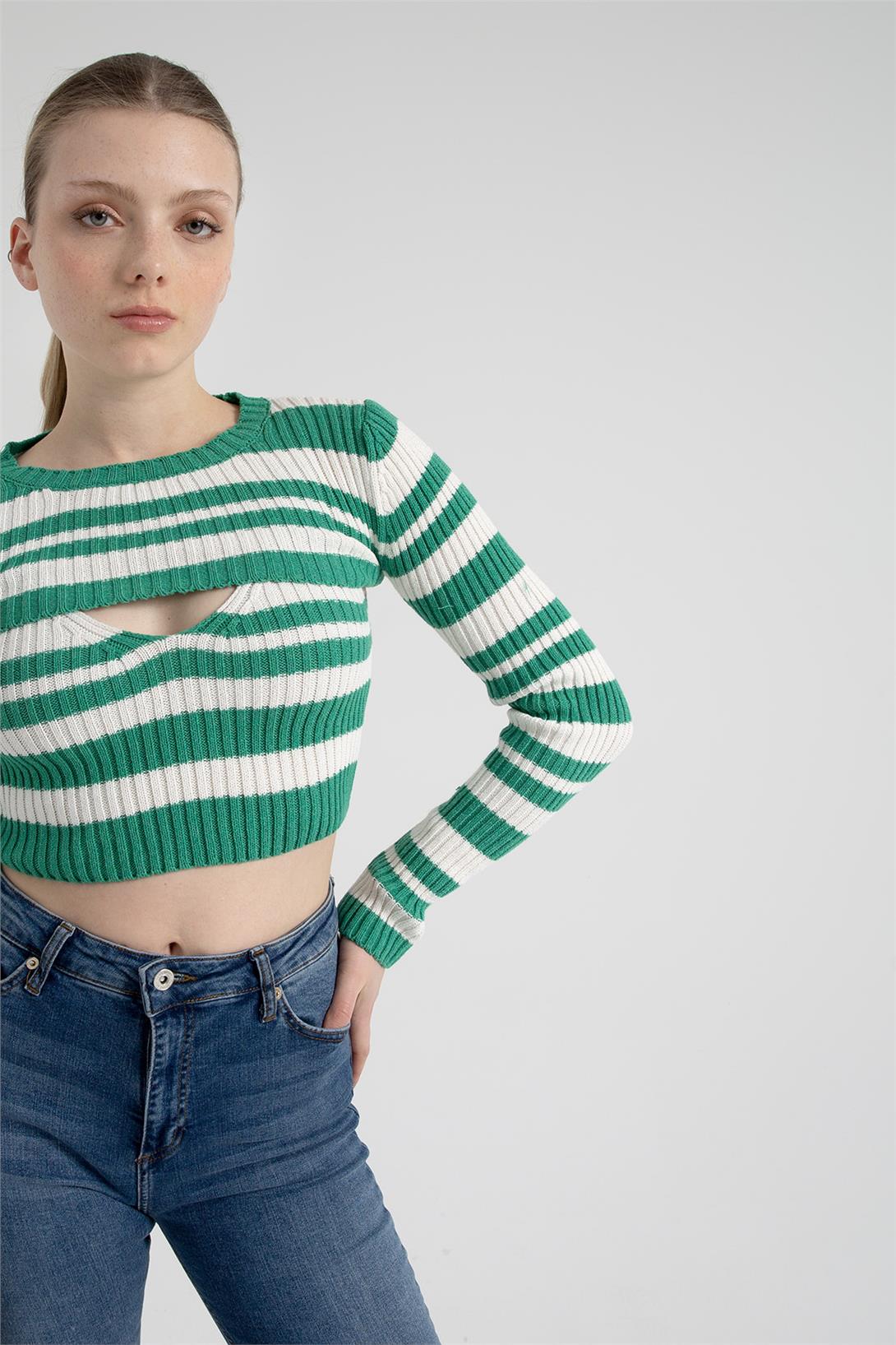 Avrile Kadın Triko İkili Takım BENETTON-HAM EKRU A92226-S