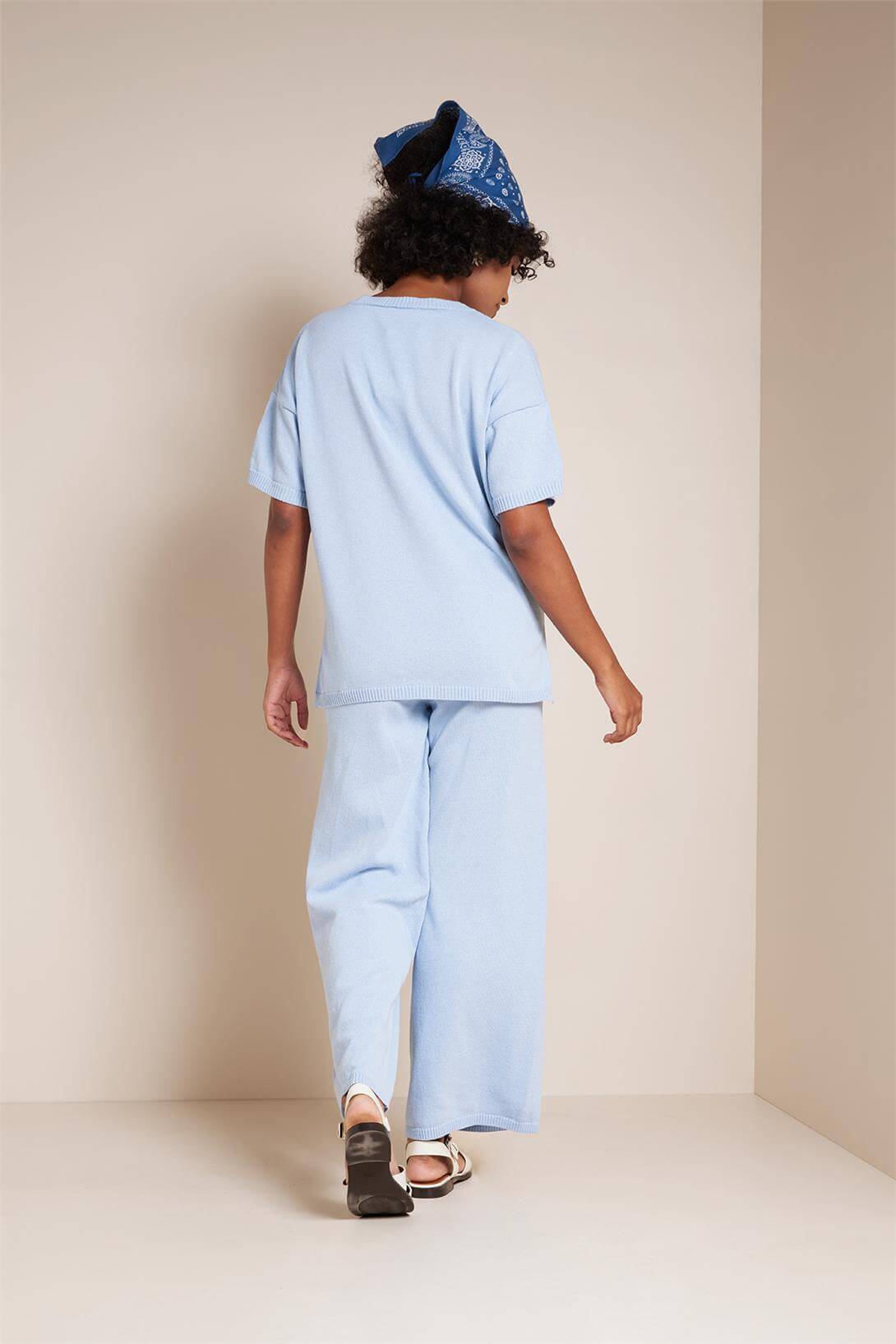 Avrile  Kısa Kollu Triko Takım BEBE MAVİ A92645-S