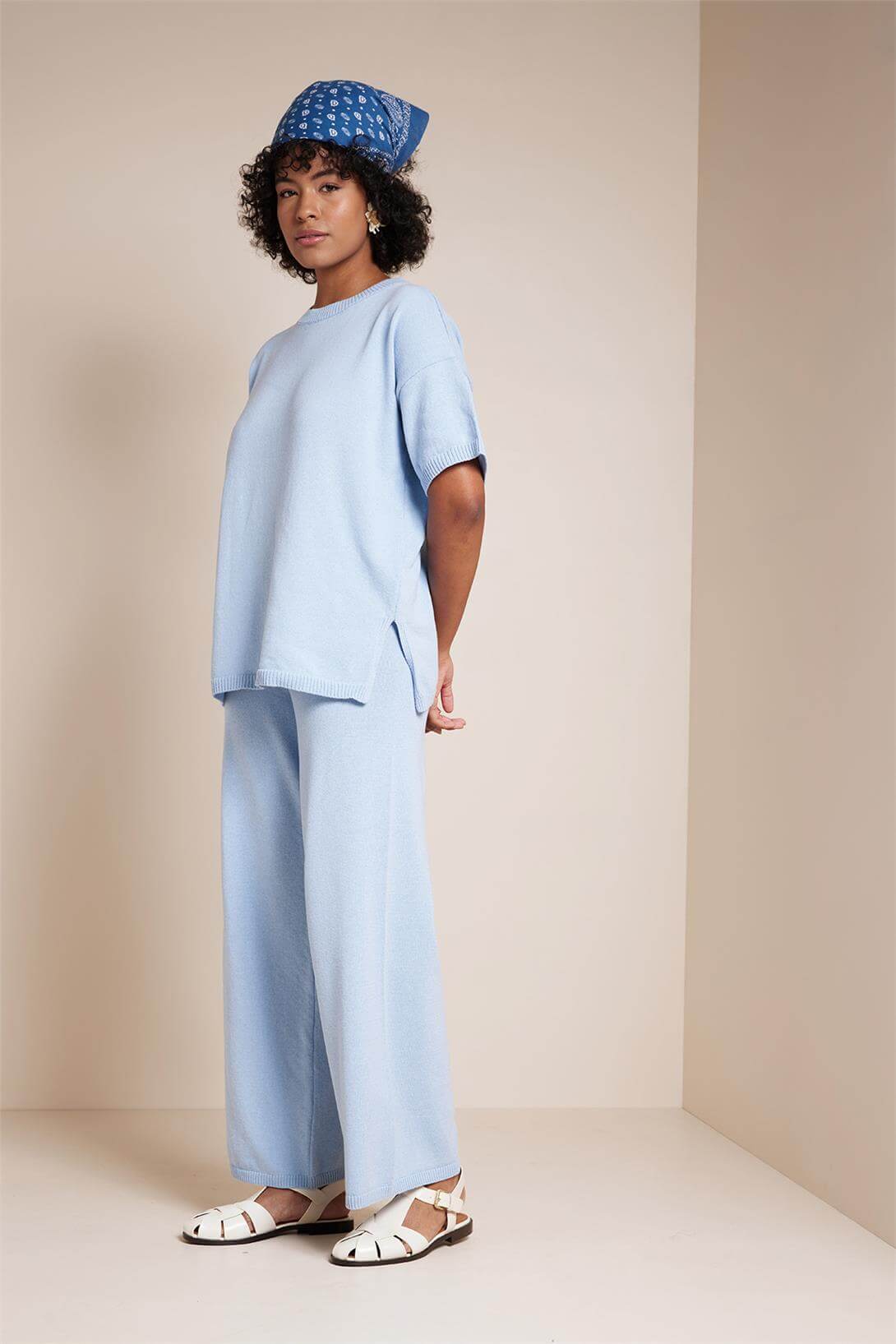 Avrile  Kısa Kollu Triko Takım BEBE MAVİ A92645-S