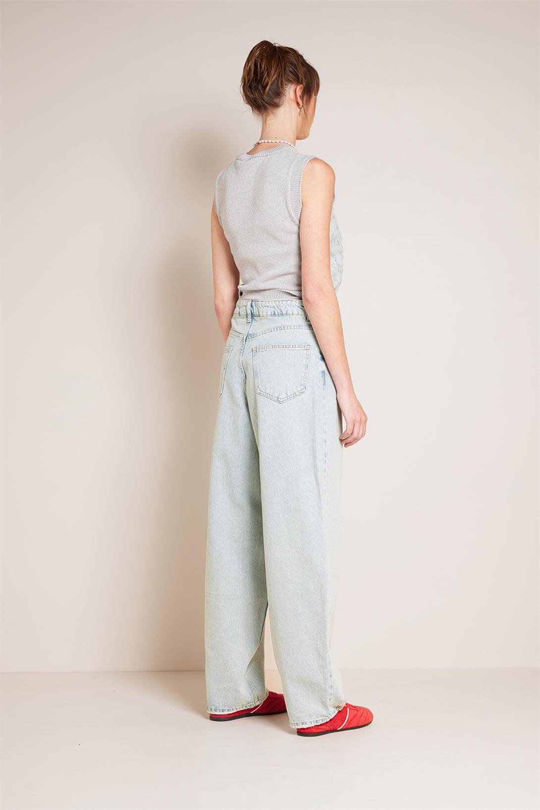 Avrile  PENS DETAYLI DENIM PANTOLON AÇIK MAVİ AP25-251