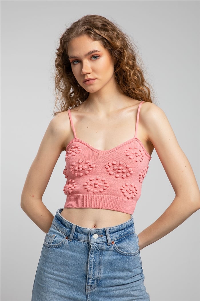 Avrile Ponponlu Triko Atlet  PEMBE  A91777-S