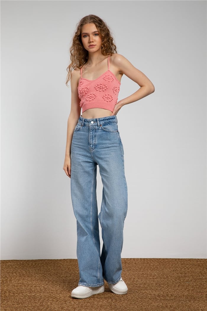 Avrile Ponponlu Triko Atlet  PEMBE  A91777-S