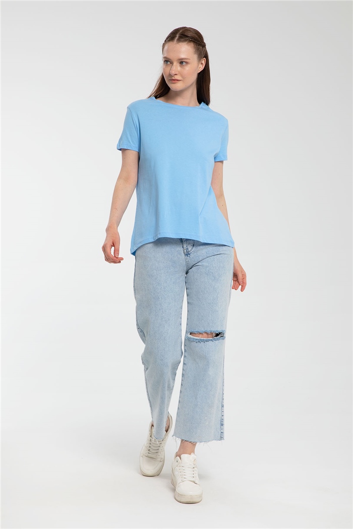 Avrile T-Shirt  BEBE MAVİ  A21-10427