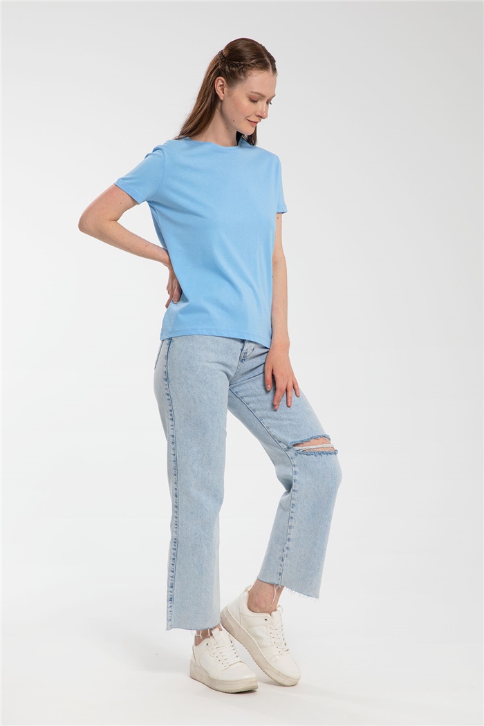 Avrile T-Shirt  BEBE MAVİ  A21-10427