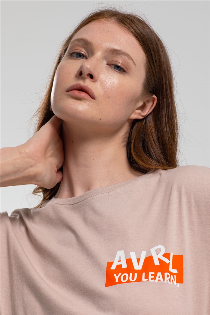 Avrile T-Shirt  BEJ  A21-10422