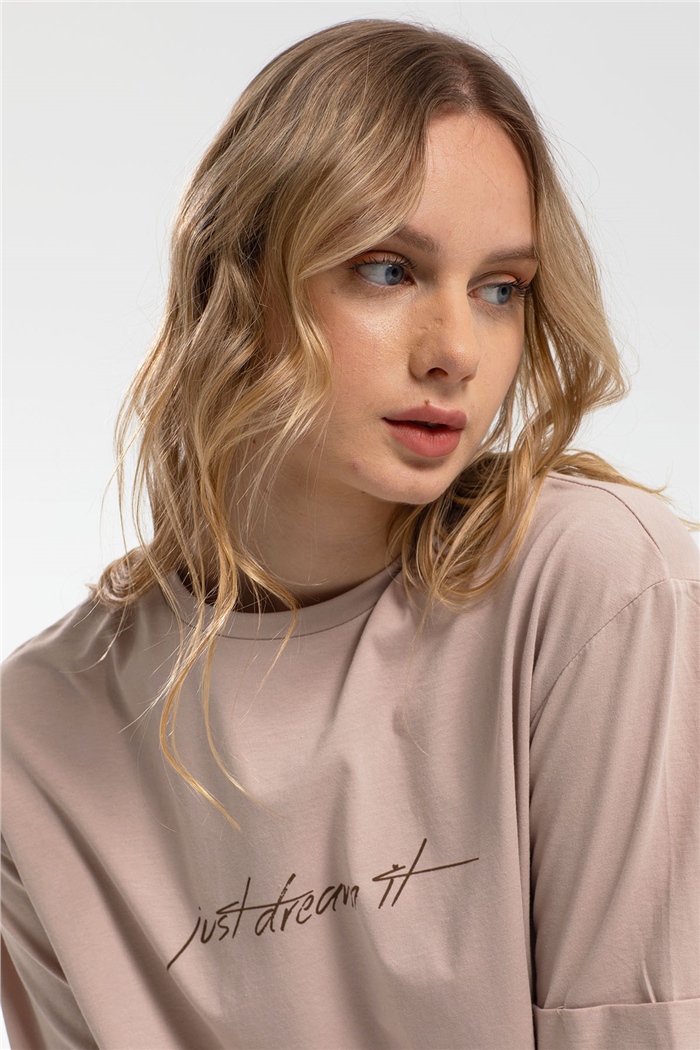 Avrile T-Shirt  BEJ  A21-10437