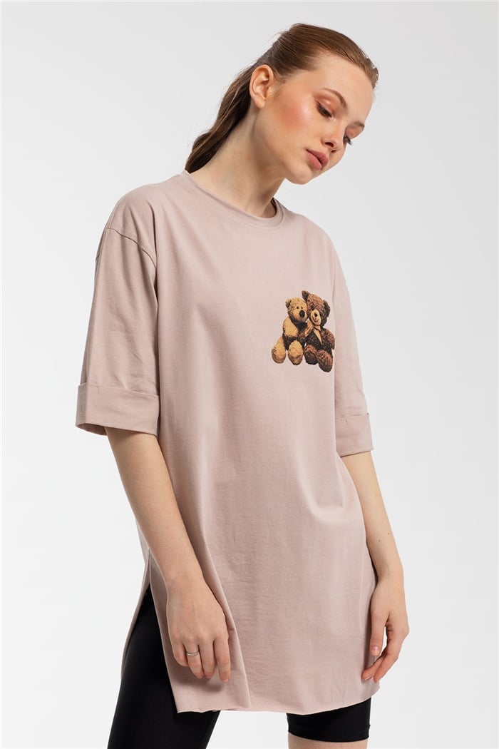Avrile T-Shirt  BEJ  A21-10455
