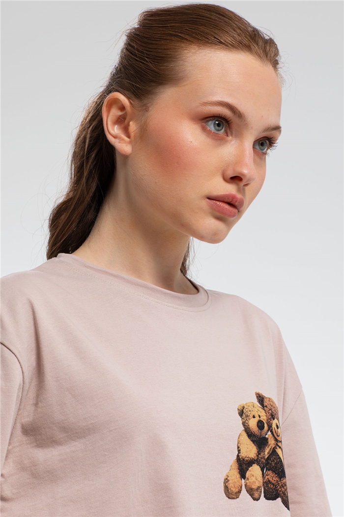 Avrile T-Shirt  BEJ  A21-10455