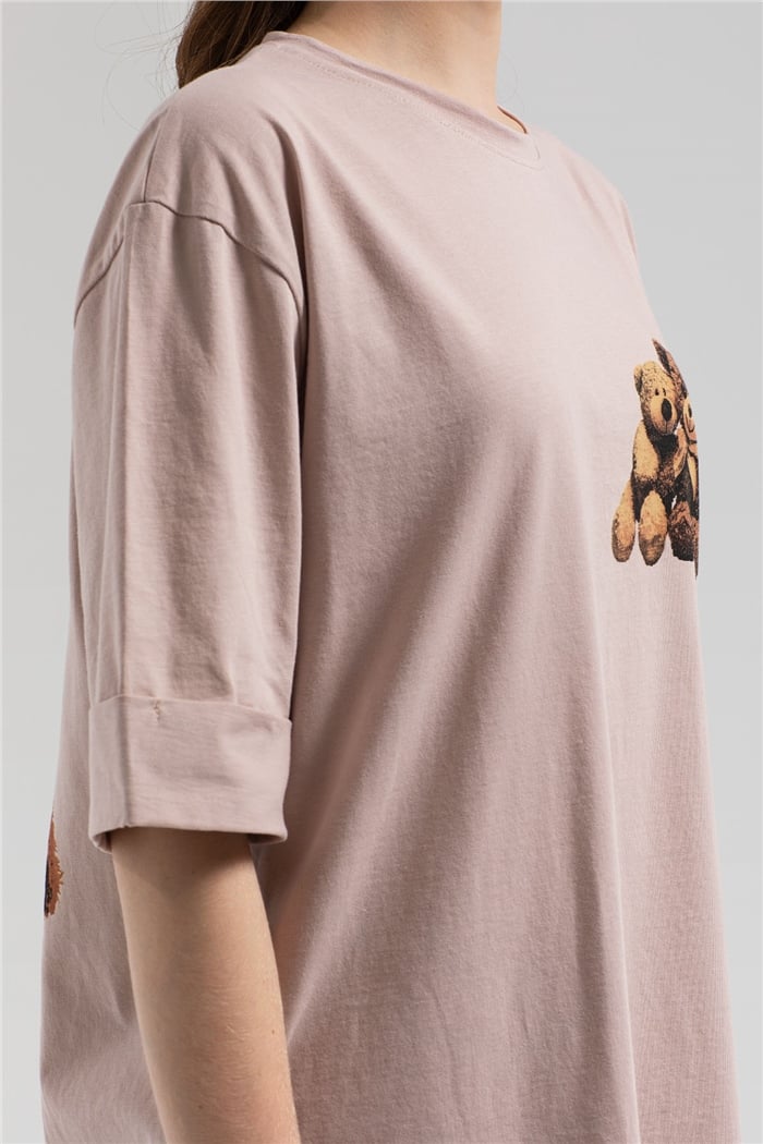 Avrile T-Shirt  BEJ  A21-10455