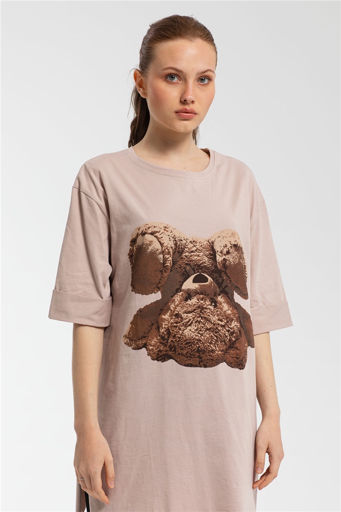 Avrile T-Shirt  BEJ  A21-10456