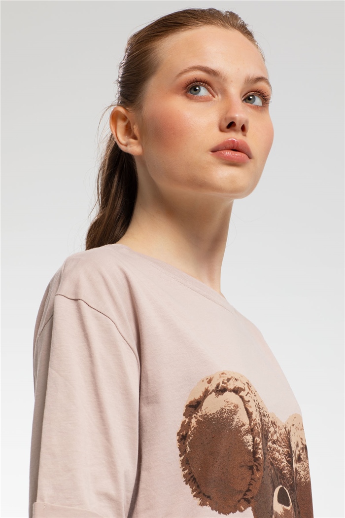 Avrile T-Shirt  BEJ  A21-10456
