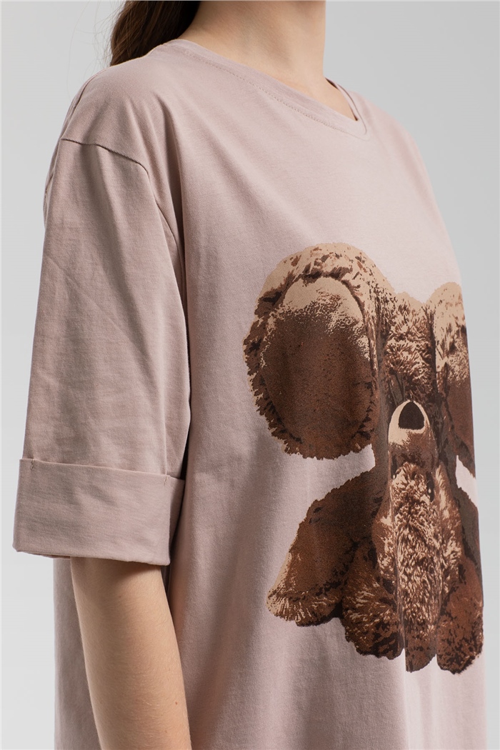 Avrile T-Shirt  BEJ  A21-10456