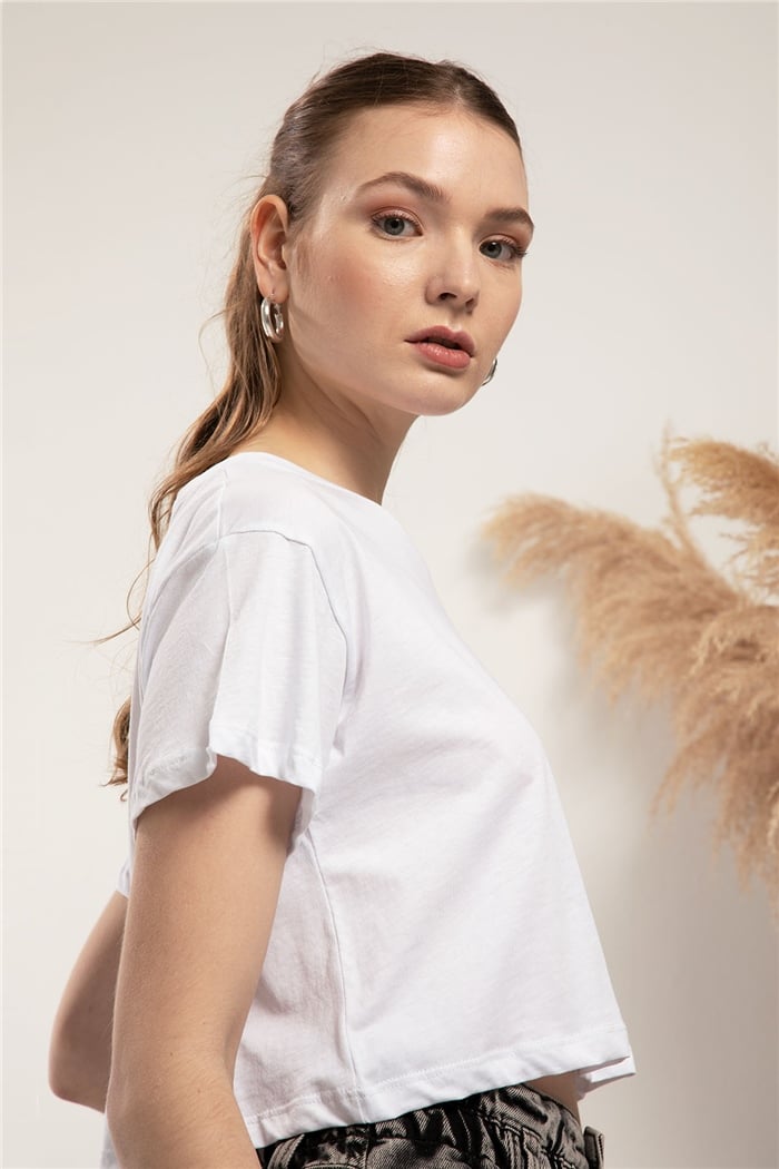 Avrile T-shirt  BEYAZ  A21-10393