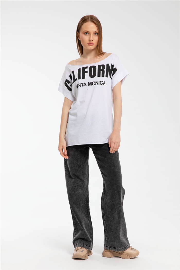 Avrile T-Shirt  BEYAZ  A21-10395