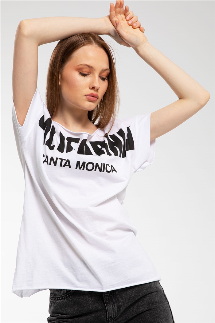 Avrile T-Shirt  BEYAZ  A21-10395