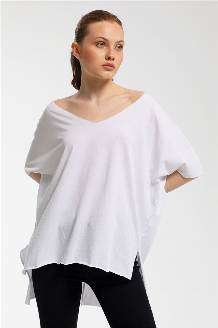 Avrile T-Shirt  BEYAZ  A21-10397