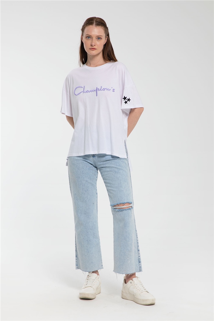 Avrile T-Shirt  BEYAZ  A21-10409