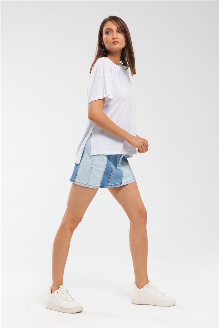 Avrile T-Shirt  BEYAZ  A21-10413