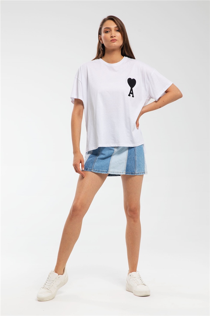 Avrile T-Shirt  BEYAZ  A21-10413