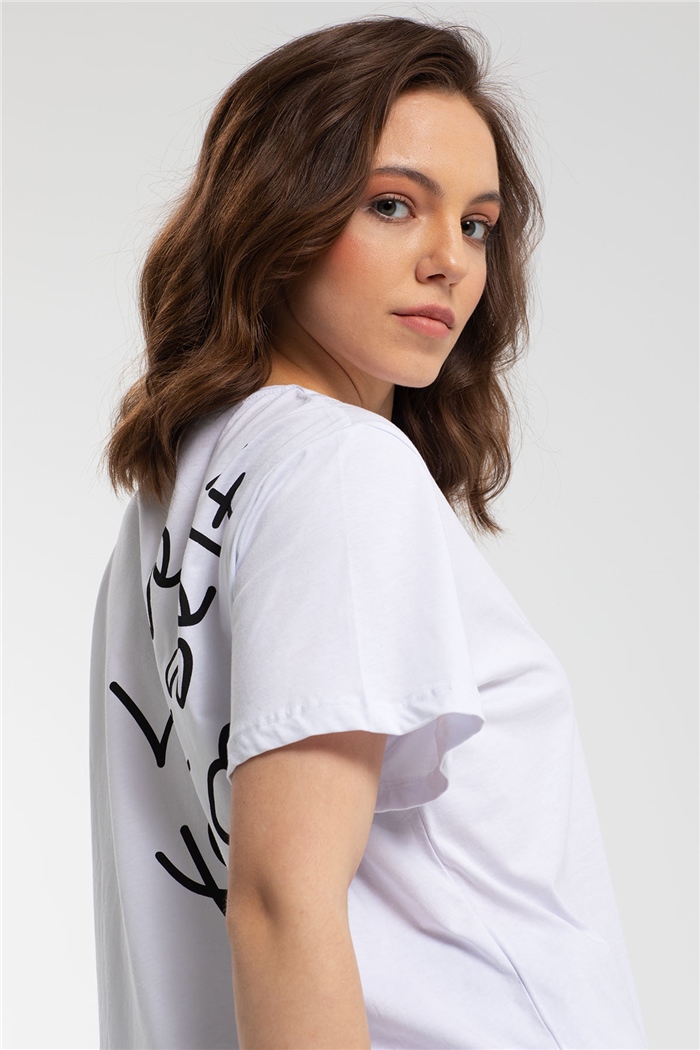 Avrile T-Shirt  BEYAZ  A21-10429