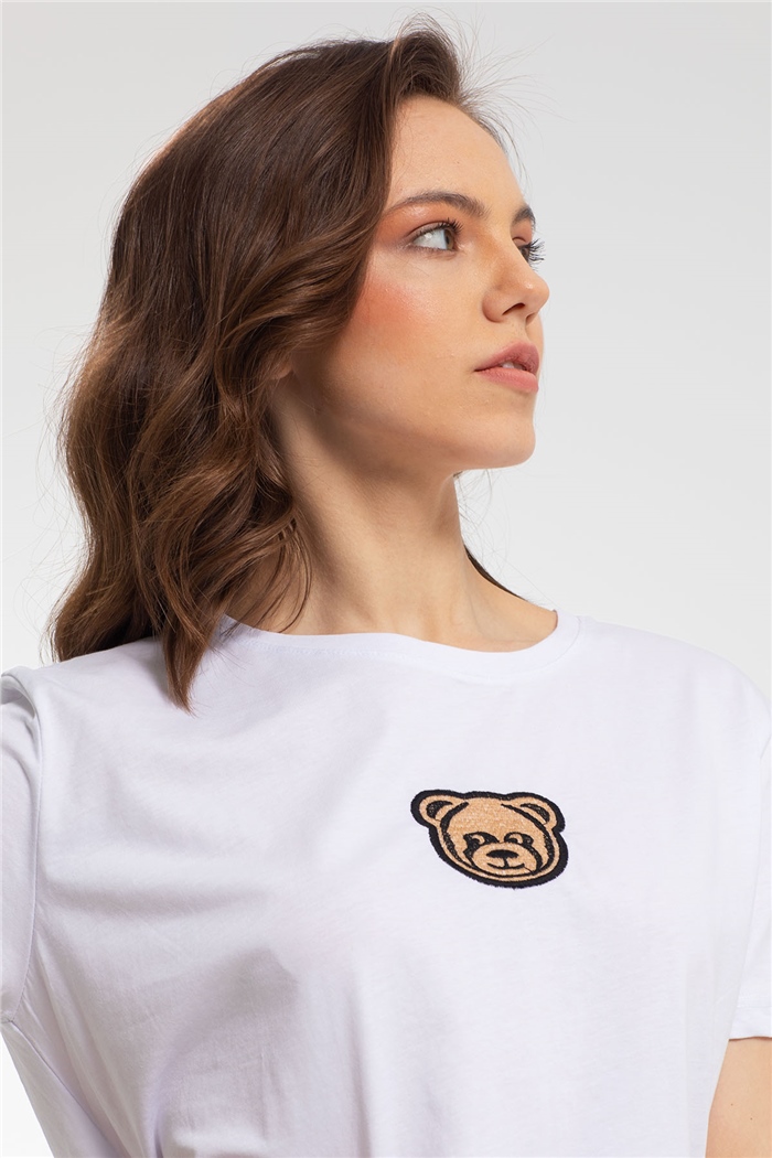 Avrile T-Shirt  BEYAZ  A21-10439