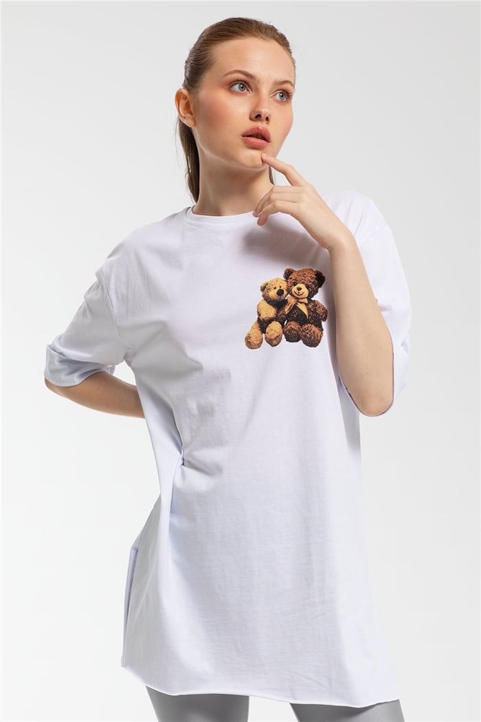 Avrile T-Shirt  BEYAZ  A21-10455