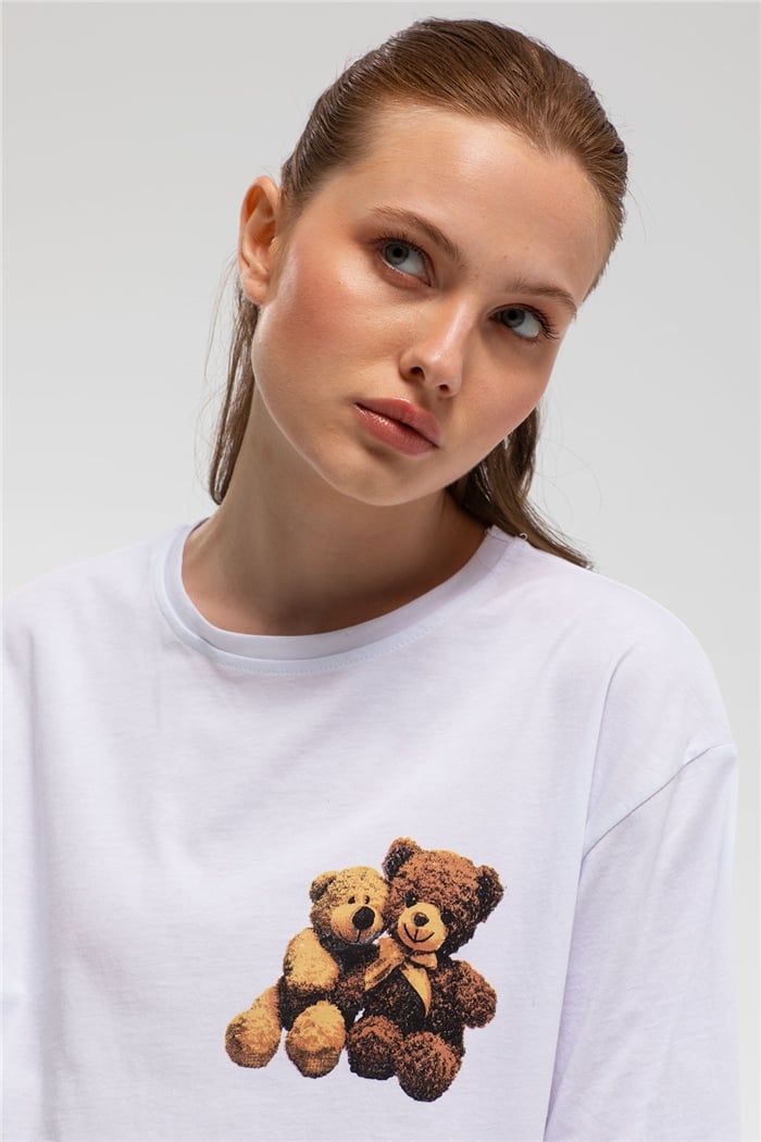 Avrile T-Shirt  BEYAZ  A21-10455