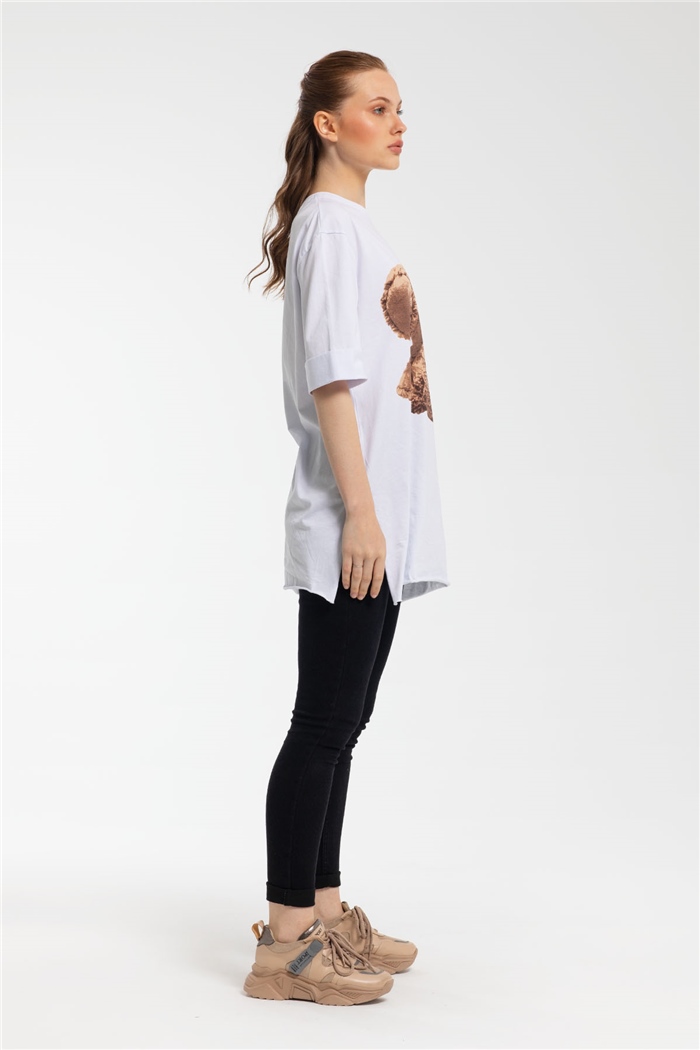 Avrile T-Shirt  BEYAZ  A21-10456