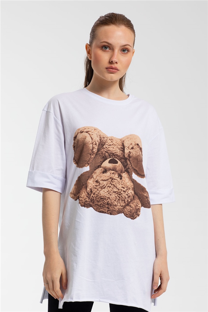 Avrile T-Shirt  BEYAZ  A21-10456