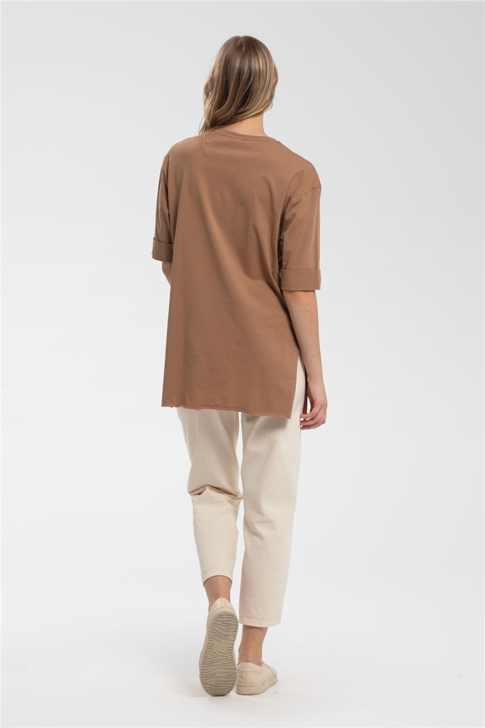 Avrile T-Shirt  CAMEL  A21-10437
