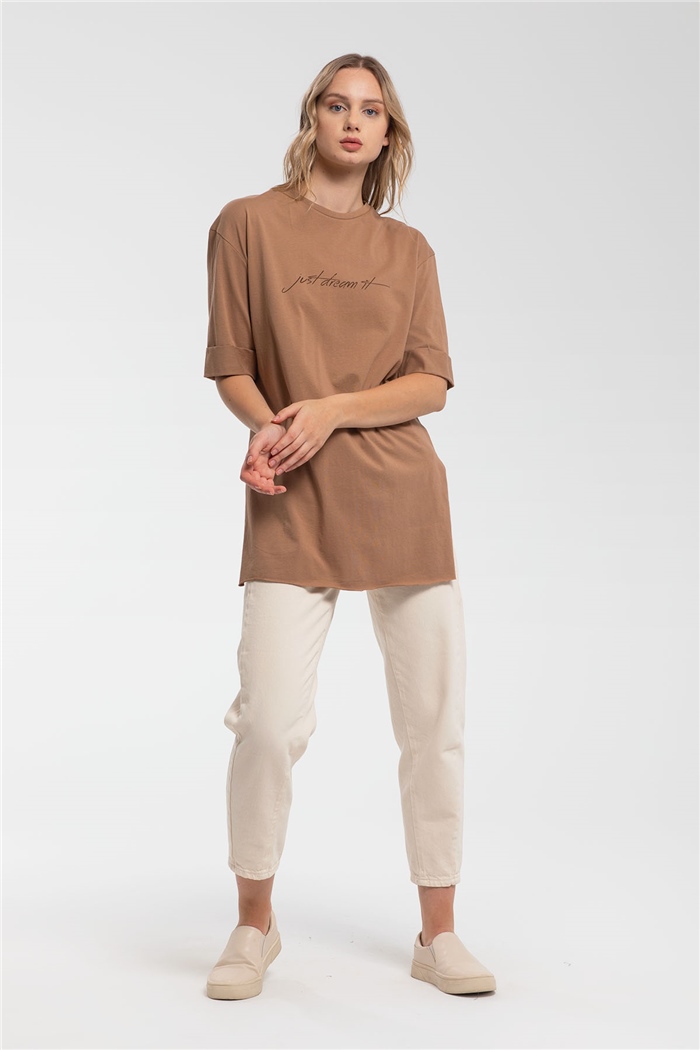 Avrile T-Shirt  CAMEL  A21-10437