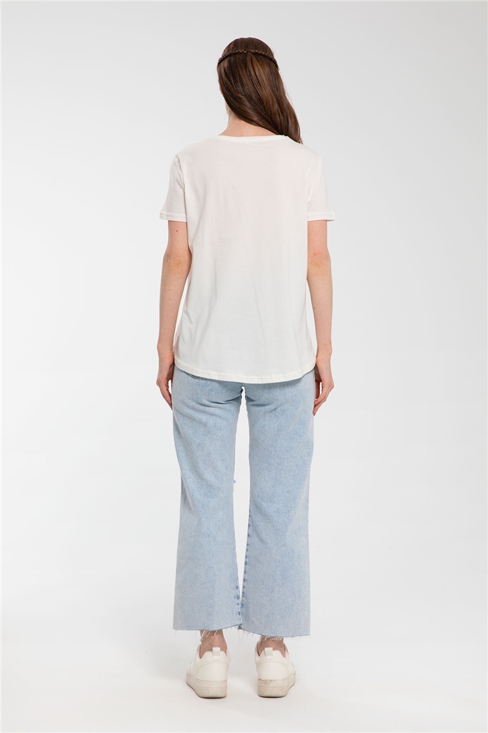 Avrile T-Shirt  EKRU  A21-10427