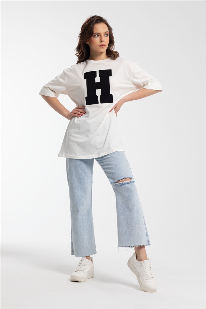 Avrile T-Shirt  EKRU  A21-10446