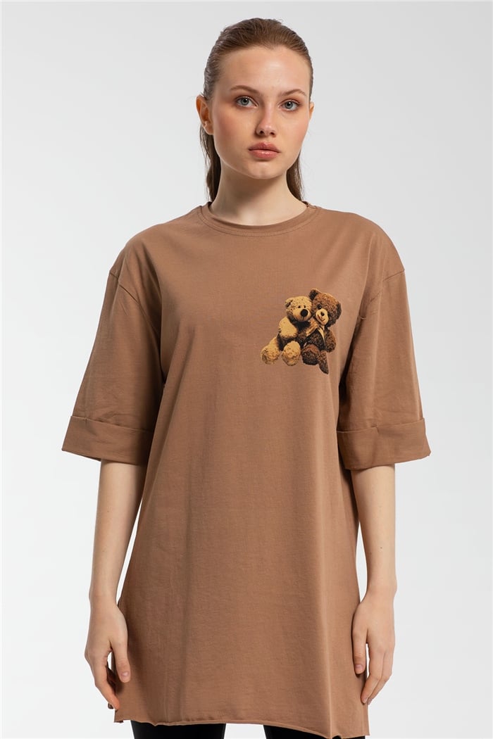 Avrile T-Shirt  KAHVE  A21-10455