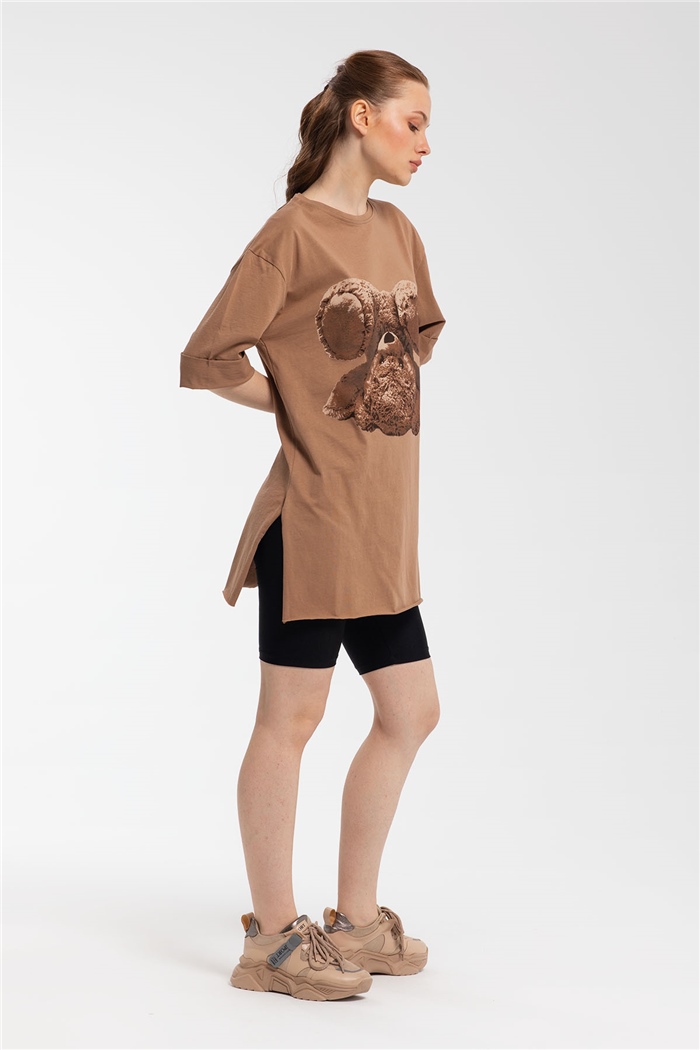 Avrile T-Shirt  KAHVE  A21-10456