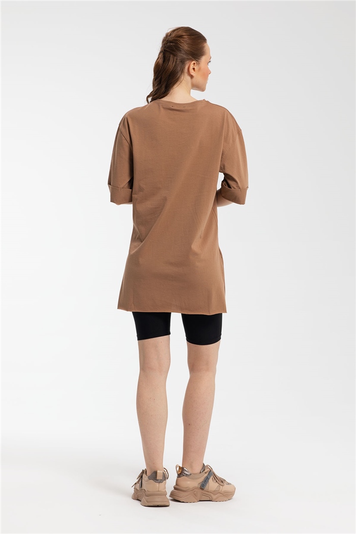 Avrile T-Shirt  KAHVE  A21-10456