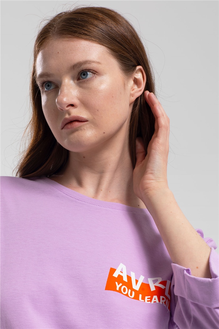 Avrile T-Shirt  LİLA  A21-10422